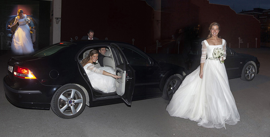 Fotografia de boda de la novia personalizada 